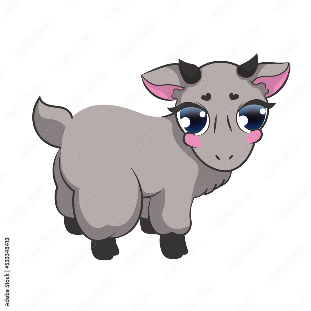 Fototapeta premium goat cute