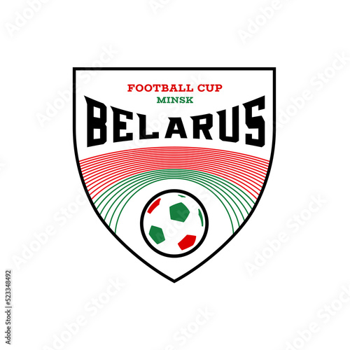 Sport championship logo. Football cup of Belarus.