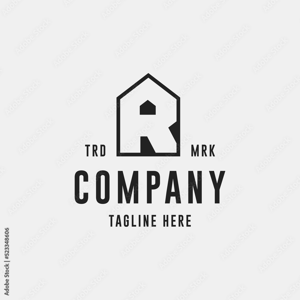 R Logo Design. Vector for construction, home, real estate, building, property. creative elegant Monogram. Premium Business home logo icon. R Logo Design. Vector for construction, home, real estate, building, property. creative elegant Monogram. Premium Business home logo icon.