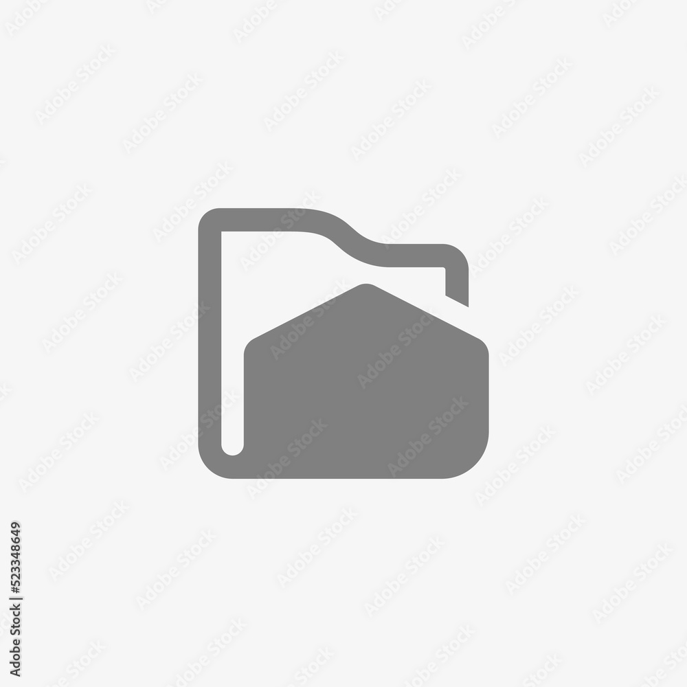 Home folder logo template illustration. Logo for real estate, construction, architecture and building logos. Home folder logo template illustration. Logo for real estate, construction, architecture and building logos.