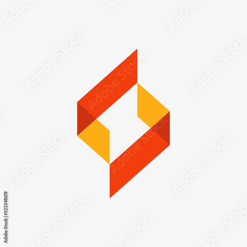 Geometric abstract logo for real estate, construction, architecture and building logos.
