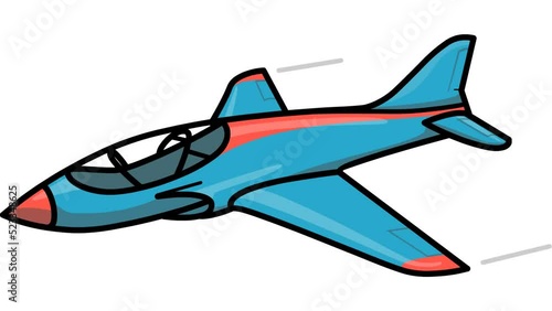 airplane flying and 2d animation photo