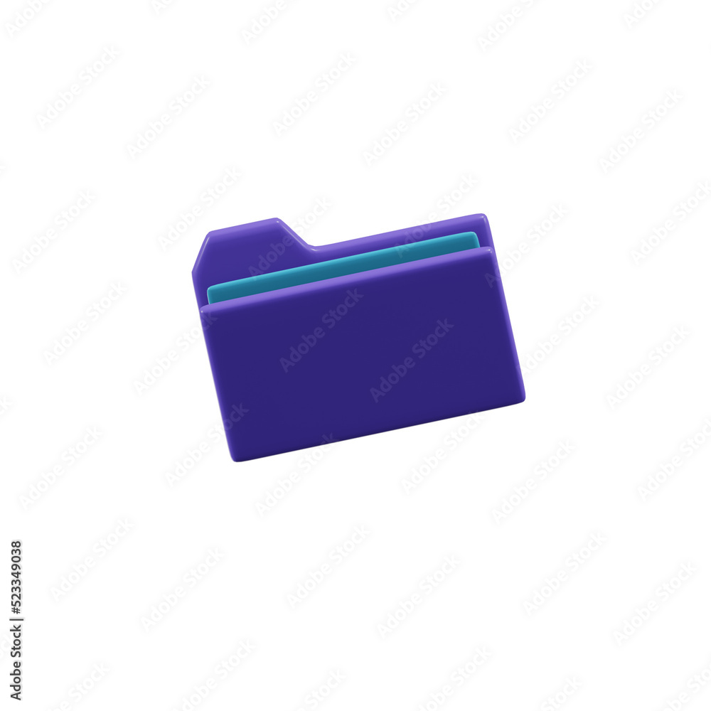 Folder Essential 3D Icon Illustrations Folder Essential 3D Icon Illustrations