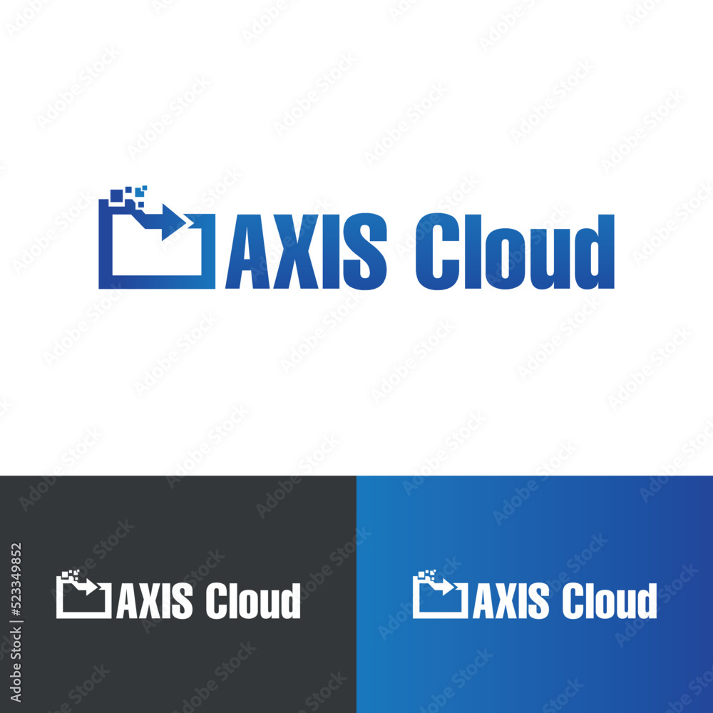 Cloud computing icon vector logo design template. Cloud computing icon vector logo design template.