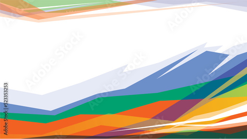 Abstract colorful polygonal random shaped spikes.