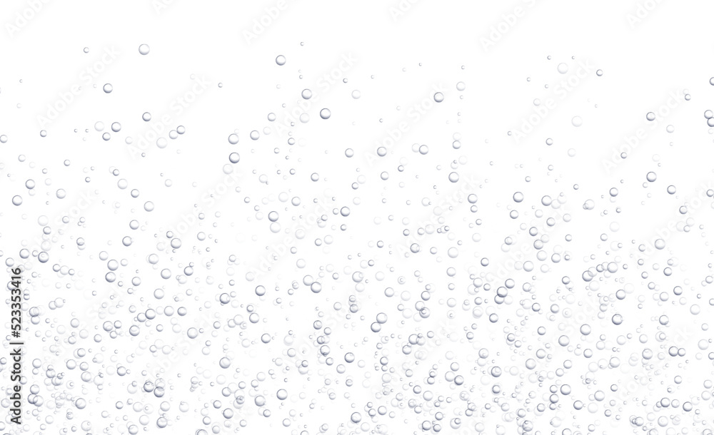 Underwater fizzing bubbles, soda or champagne carbonated drink, sparkling water isolated on white background. Effervescent drink. Aquarium, sea, ocean bubbles vector . Underwater fizzing bubbles, soda or champagne carbonated drink, sparkling water isolated on white background. Effervescent drink. Aquarium, sea, ocean bubbles vector .