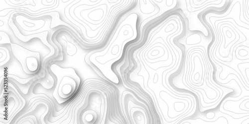 Abstracts Topographic map lines, contour background, Vector contour topographic map background. Topography and geography map grid abstract backdrop, Luxury black abstract line art.