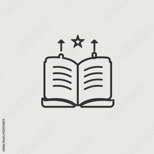 enterprenuer skills knowledge learning book icon photo