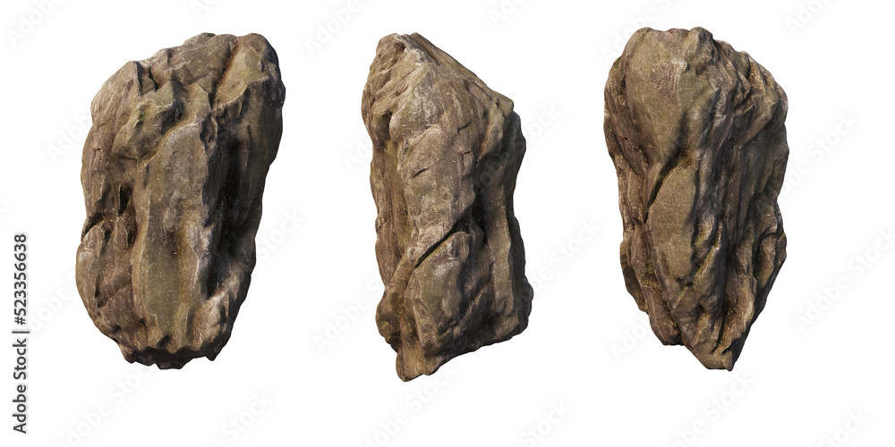 stone Different shapes on a transparent background stone Different shapes on a transparent background
