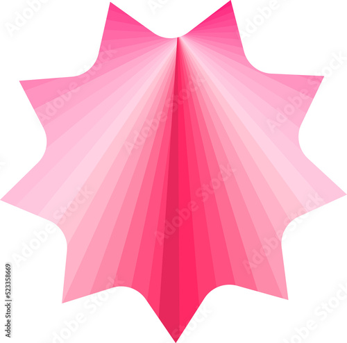 Star pink shape element decoration wedding card buttons badge  abstract background illustration png