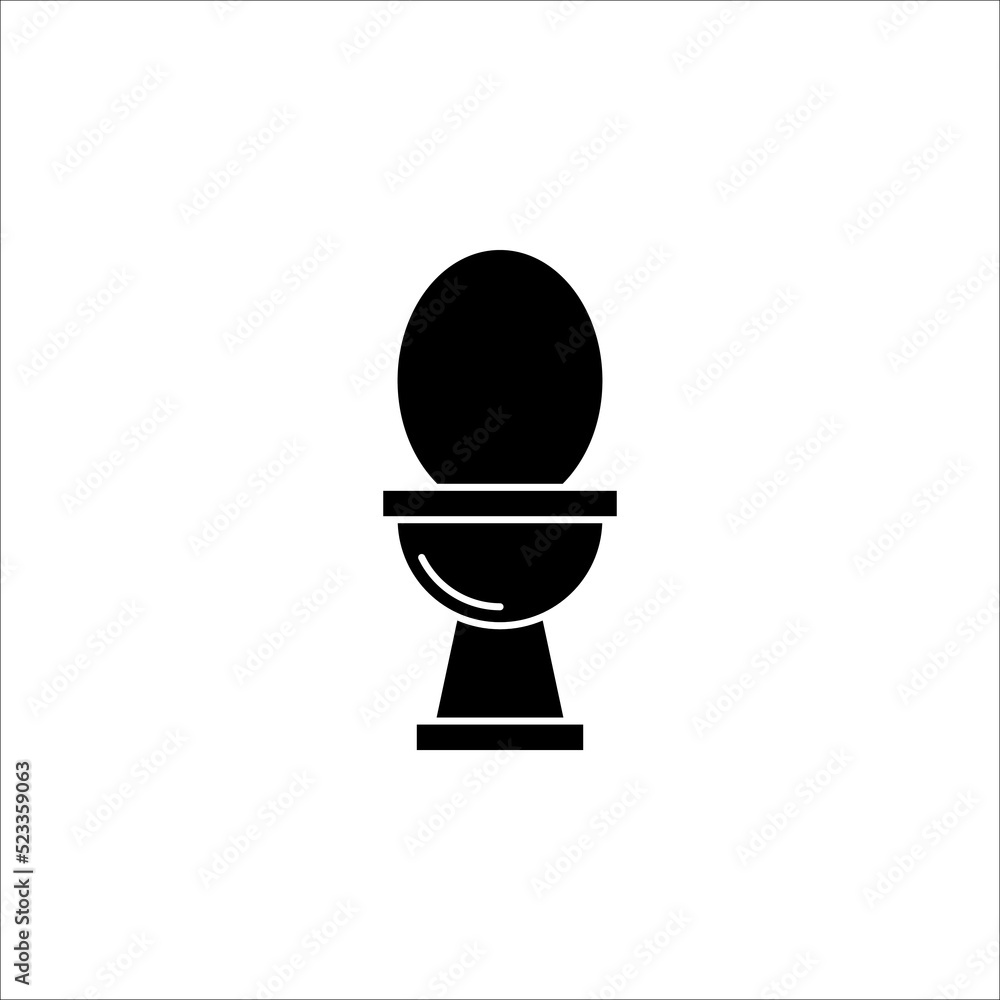 Toilet bowl line icon, outline vector sign, linear style pictogram isolated on white background. Toilet bowl line icon, outline vector sign, linear style pictogram isolated on white background.