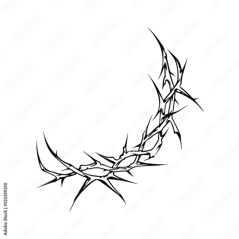 barbed wire concept vector illustration
