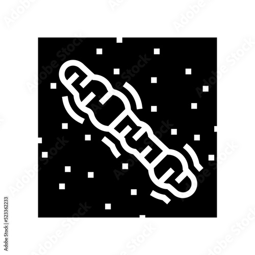 keloid scar glyph icon vector. keloid scar sign. isolated symbol illustration
