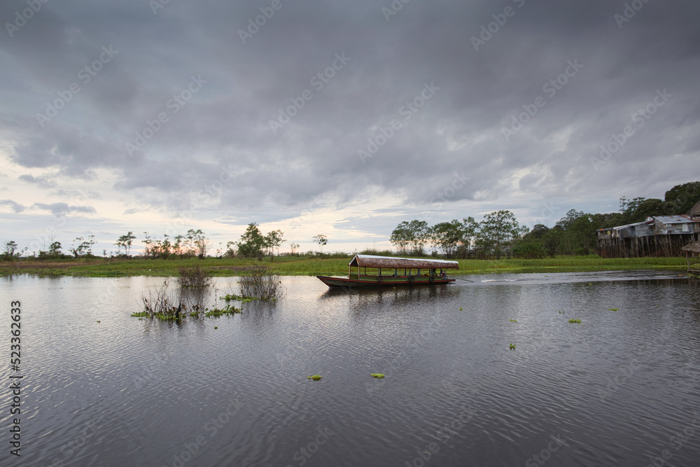 Itaya river, Iquitos, Peru.