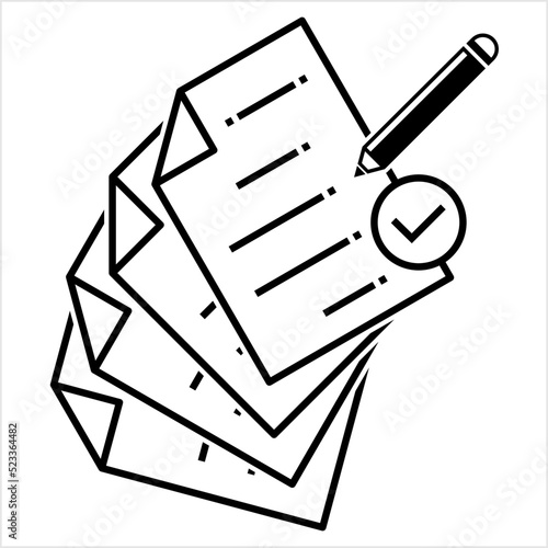 Notepad Pencil Icon M_2208001
