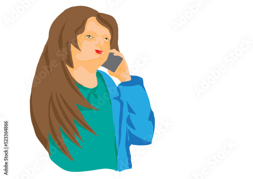 woman talking on the phone