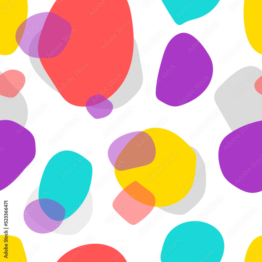 Artistic organic seamless pattern with circles Artistic organic seamless pattern with circles