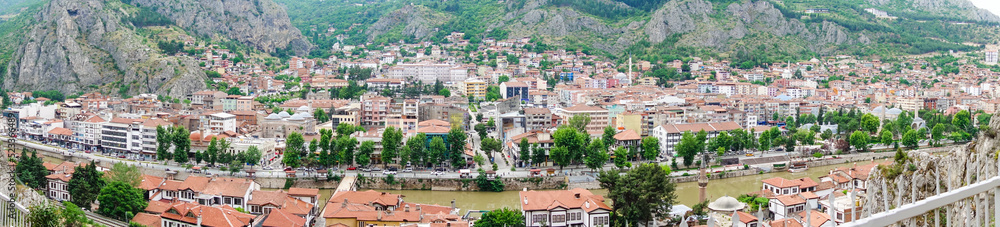 Obraz premium Historic mansions in Amasya, Turkey - Amasya is located in the north of Anatolia, in the inner part of the Middle Black Sea Region.