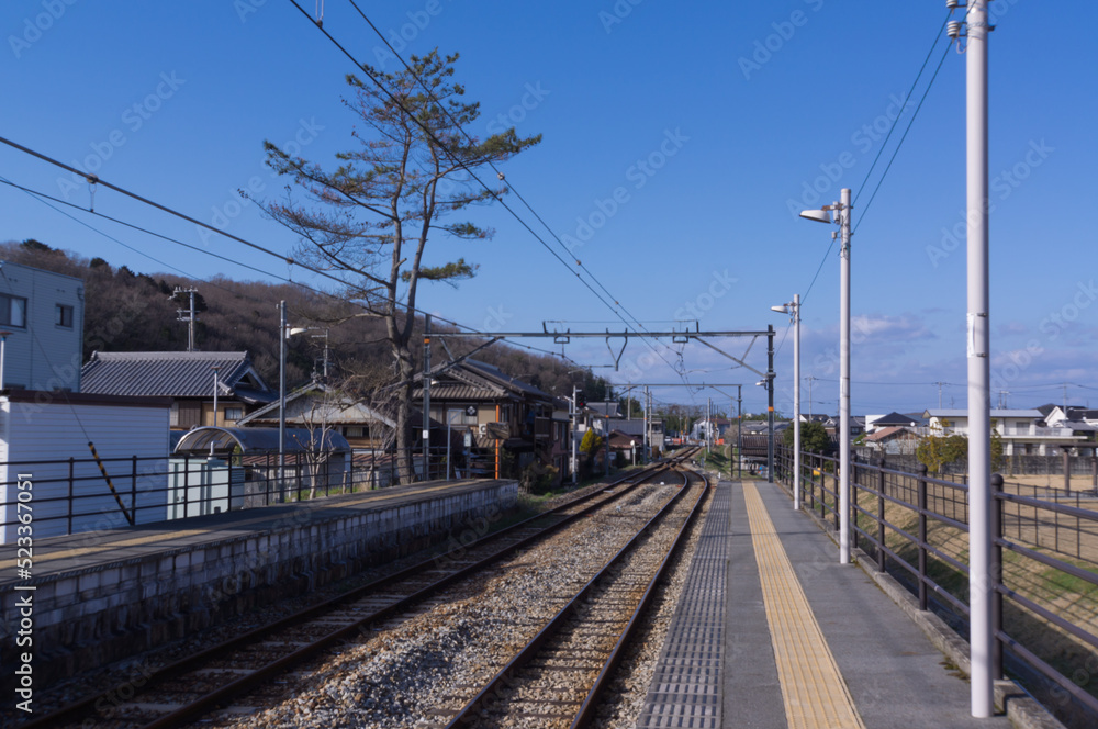Scenery of JR Ichiba Station, Ono City, Hyogo Prefecture. Scenery of JR Ichiba Station, Ono City, Hyogo Prefecture.