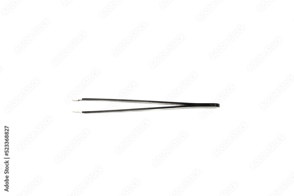 Black Tweezers Isolated Black Tweezers Isolated