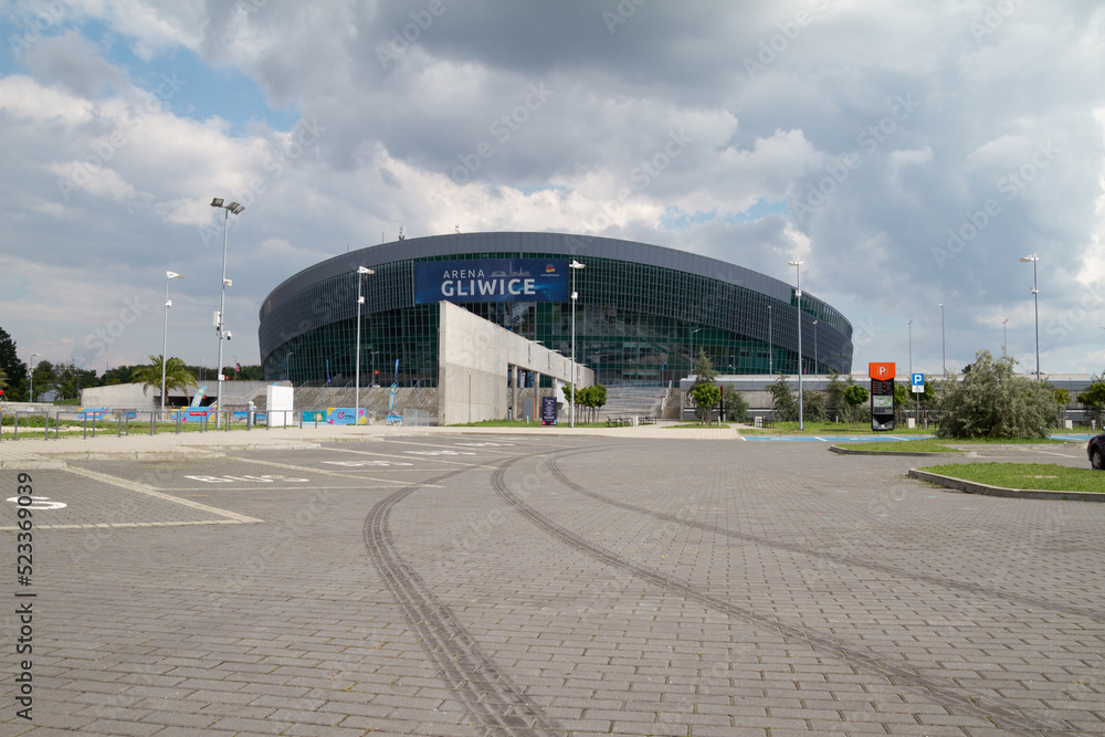 Arena Gliwice, modern indoor multipurpose hall, sports and