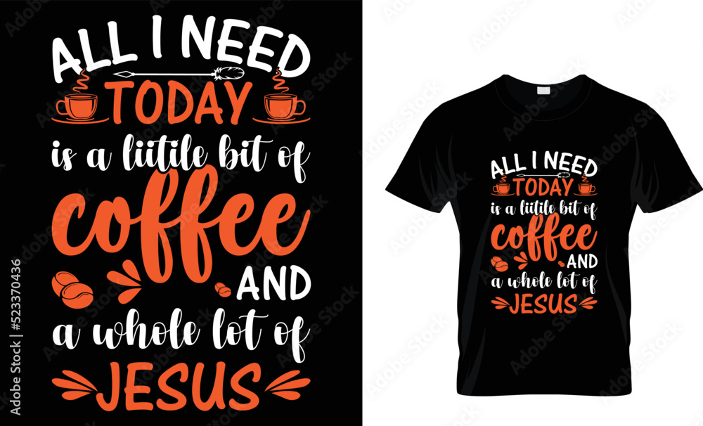 coffee T-shirt design template coffee T-shirt design template