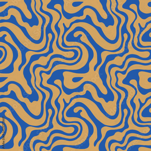 Abstract handmade seamless graphic pattern. 