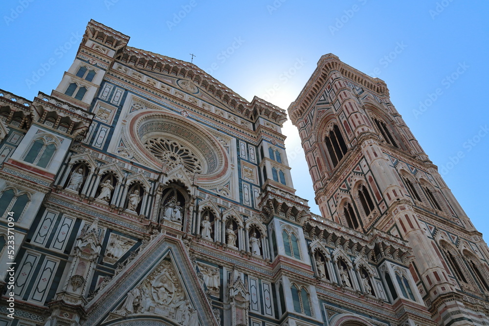 Close up image of the Cattedrale di Santa Maria del Fiore, Flornce. Italy.