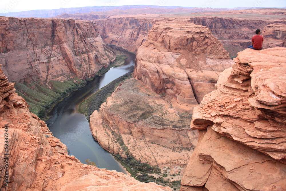 view of the horseshoe of the great canyon