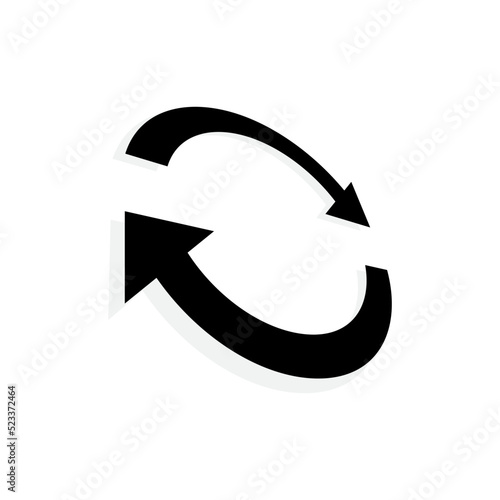 Circle arrow for your logo design and icon vector