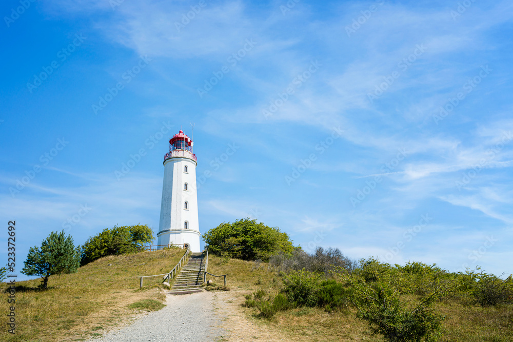 Lighthouse Dornbusch of Hiddensee Island Baltic coast, Germany