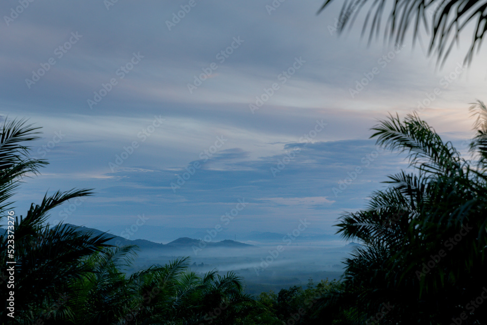 Sea of mist, Rain forest in (Khao Luang Nakhon Si Thammarat, Thailand)