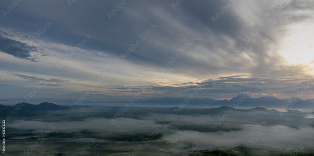 Sea of mist, Rain forest in (Khao Luang Nakhon Si Thammarat, Thailand)