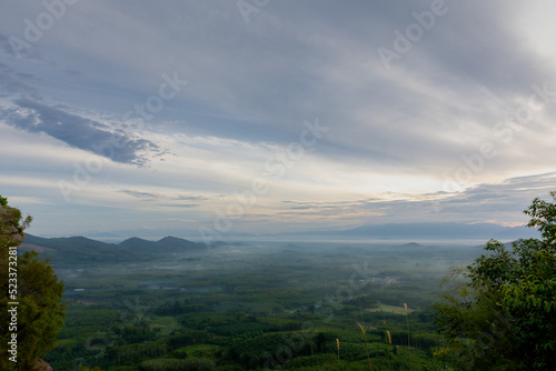 Sea of mist  Rain forest in  Khao Luang Nakhon Si Thammarat  Thailand 