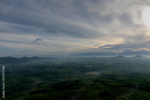 Sea of mist  Rain forest in  Khao Luang Nakhon Si Thammarat  Thailand 