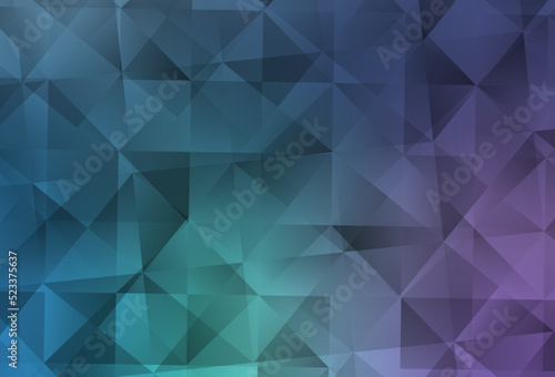 Light Pink, Blue vector abstract polygonal template.
