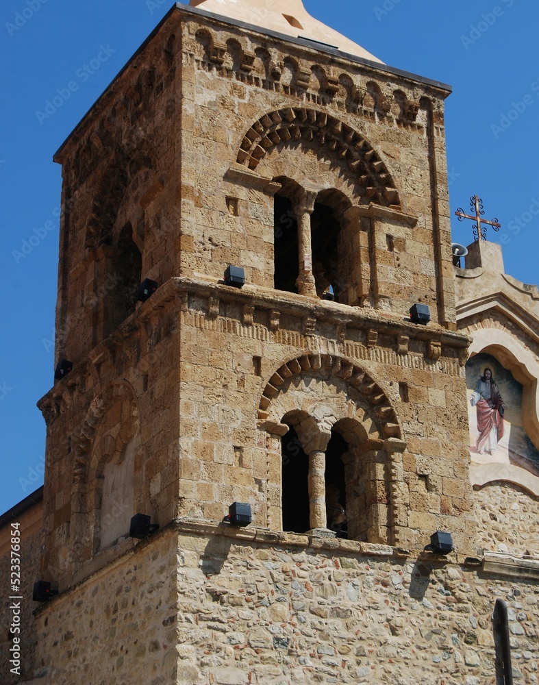 Torre campanaria della chiesa madre di Santa Maria Assunta a Rocca Imperiale (Italy)