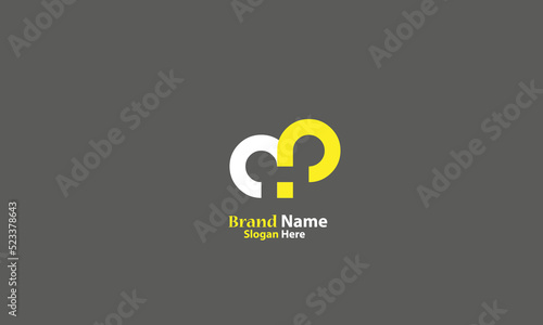 Alphabet letters Initials Monogram logo AP, PA, A and P