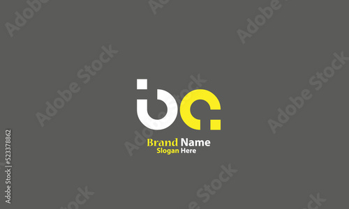 Alphabet letters Initials Monogram logo BA, AB, B and A