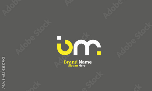 Alphabet letters Initials Monogram logo BM, MB, B and M