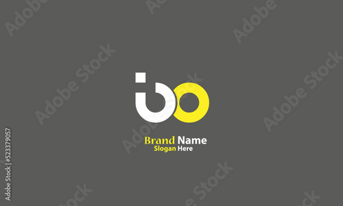Alphabet letters Initials Monogram logo BO, OB, B and O