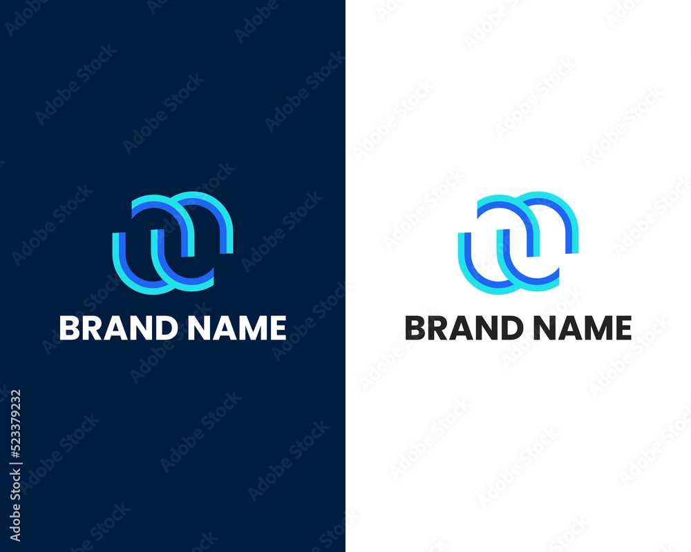 letter m and s modern logo design template Stock Vector Adobe Stock