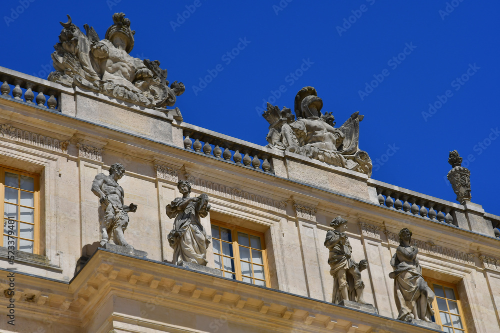 Versailles; France - june 19 2022 : Versailles castle
