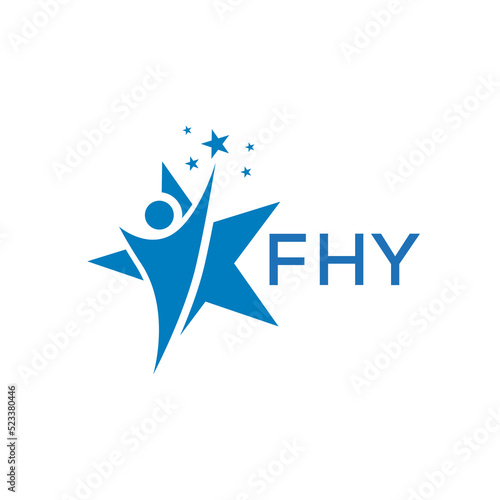 FHY Letter logo white background .FHY Business finance logo design vector image in illustrator .FHY letter logo design for entrepreneur and business. 
 photo