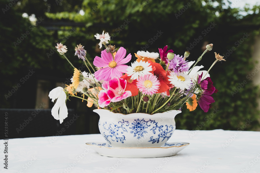 Naklejka premium The beautiful Danish summer flowers