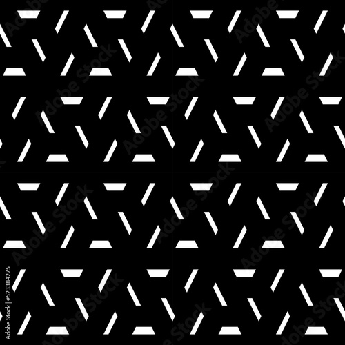 Polygons. Jagged figures. Dashes. Strokes ornament. Geometric background. Geometrical motif. Abstract wallpaper. Dashed backdrop. Grid. Digital paper, web design, textile print. Seamless grate pattern