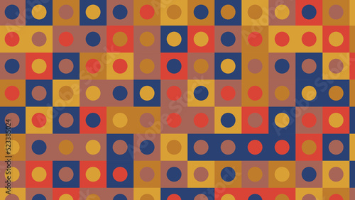 blue and beige geometric pattern, seamless wallpaper for fabric, tile, tablecloth