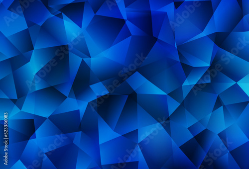 Light BLUE vector abstract polygonal pattern. © smaria2015