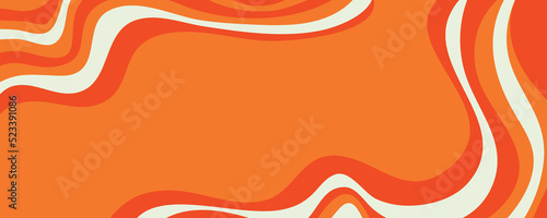 Retro marble 60s wave pattern. Abstract swirl 60 s background. Psychedelic retro wave wallpaper. Modern background design. Abstract 60s 70s psychedelic design with place text