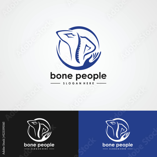 Bone health logo vector image